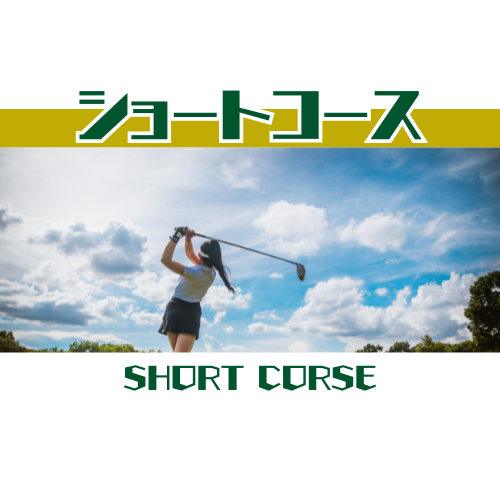 ショートコースレッスン
名古屋のゴルフスクールで初心者レッスンを受ける様子